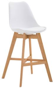 Tabouret de bar Cannes Lot de 2 Blanc