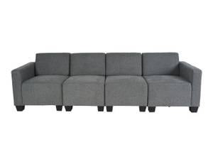 Modular 4-Sitzer Sofa Couch Moncalieri Grau