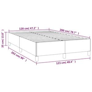 Bettgestell 3016038-4 Schwarz - Braun - Breite: 123 cm