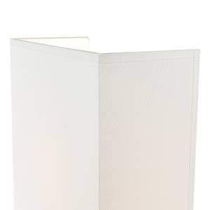 Wandlampe ALICE Weiß - 21 x 24 x 10 cm - Metall - Textil