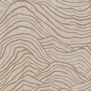 Strukturierte Tapete Jade 555 Beige - Gold - Grau