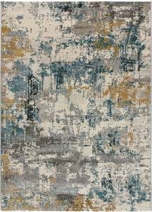 Vintage-Teppich NATHAN Silber - Kunststoff - Textil - 80 x 150 cm