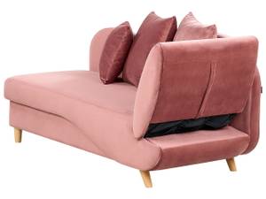 Chaiselongue MERI Eiche Hell - Pink - Armlehne davorstehend links