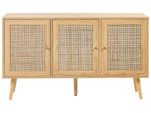 Sideboard PEROTE Braun - Gold - Rattan - 71 x 40 x 120 cm