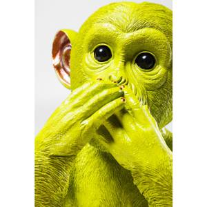 Tirelire Monkey Iwazaru citron Vert - Matière plastique - 23 x 35 x 24 cm