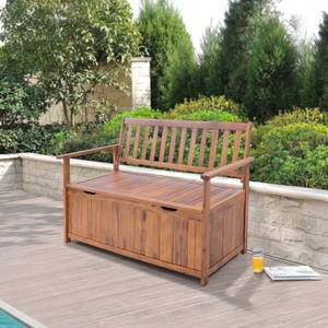 Gartenbank Avezzano Braun - Massivholz - Holzart/Dekor - 60 x 88 x 130 cm