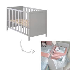 2in1 Babybett mit Matratze safe asleep® Taupe