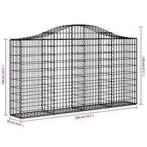 Panier de gabion 3017642-25 (lot e 5) 200 x 120 cm