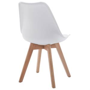 Chaises ABBY (Lot de 4) Blanc - Bois massif - 49 x 82 x 53 cm