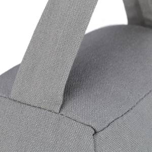 2 x Türstopper Sack Stern grau Grau - Weiß