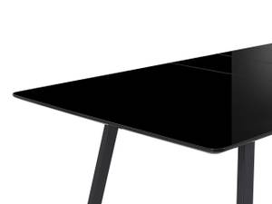 Table de salle à manger TOURAN Noir - Bois manufacturé - 150 x 76 x 90 cm