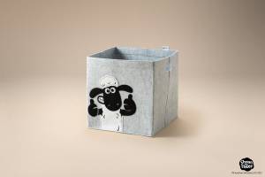 Aufbewahrungsbox Shaun ohne Deckel Grau - Kunststoff - 32 x 33 x 4 cm