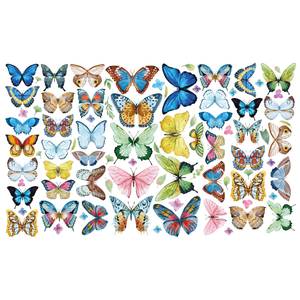 Wandtattoo - Schmetterlinge Aquarell Set 90 x 120 cm