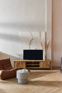 TV-schrank PAUL Braun - Massivholz - Holzart/Dekor - 200 x 48 x 50 cm