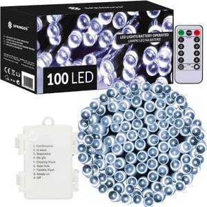 LED-Lichterkette 10.5 m Weiß - Kunststoff - 11 x 11 x 11 cm