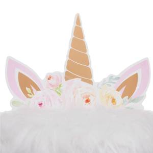 Kinderhocker LICORNE Massivholz - 27 x 40 x 27 cm