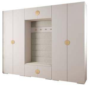 Garderobe Inova 4 Z9 Gold - Weiß - Gold