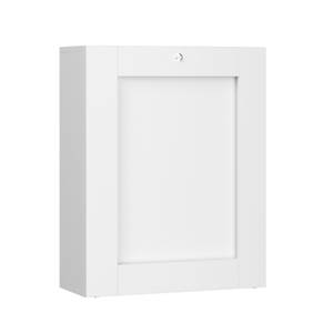 Schreibtisch TILT 60x24-90x144 Weiß - Holzwerkstoff - Kunststoff - 60 x 144 x 24 cm