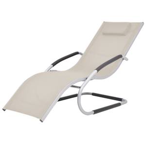 Chaise longue 299974 Blanc crème