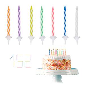 Geburtstagskerzen Set 152-teilig Blau - Pink - Weiß - Kunststoff - Wachs - 1 x 6 x 1 cm