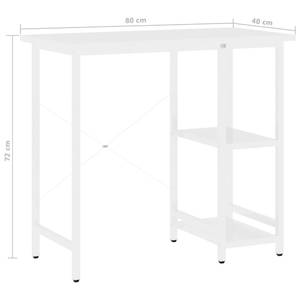 Computertisch Weiß - Holzwerkstoff - 80 x 72 x 80 cm