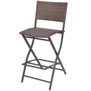 Bistro-Set (3-teilig) 293953 Braun - Kunststoff - Polyrattan - 60 x 101 x 60 cm