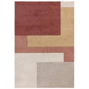 Tapis de salon moderne BLOCUS Rouge - 120 x 170 cm