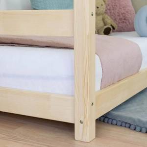 Hausbett Tery Braun - Holzwerkstoff - 99 x 135 x 209 cm