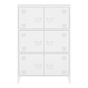 Armoire de bureau métallique Hamina Blanc