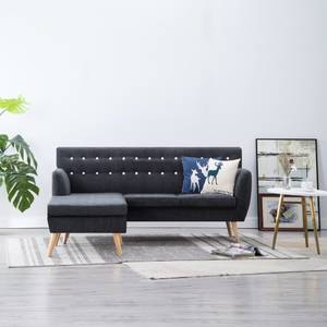 L-förmiges Sofa 296124 Grau - Holzwerkstoff - Textil - 138 x 82 x 172 cm