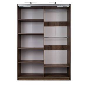 Kleiderschrank MERO Braun - Holzwerkstoff - 150 x 215 x 69 cm