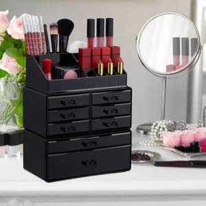 2 x Make Up Organizer schwarz Schwarz