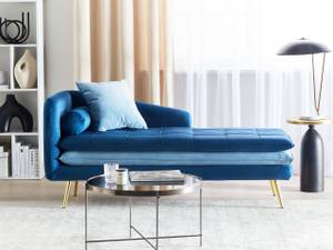 Chaiselongue GONESSE Blau - Gold - Marineblau