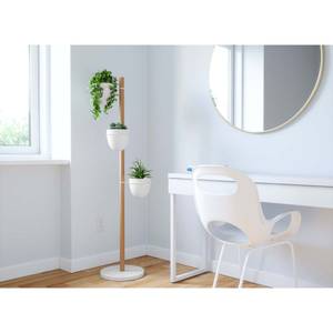 Support à plantes 3 pots Floristand Acier / Hêtre massif - Multicolore