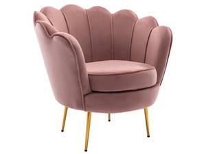 Ensemble canapé fauteuil  DANDELION Rose foncé