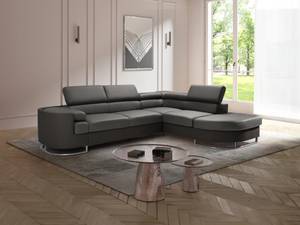 Schlafsofa MYSEN Grau - Kunstleder - 220 x 72 x 276 cm