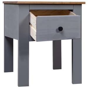 Nachttisch 298284 Grau - Massivholz - Holzart/Dekor - 46 x 57 x 40 cm