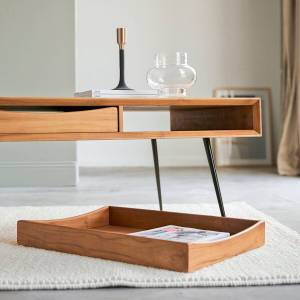 Couchtisch Simen Braun - Massivholz - Holzart/Dekor - 135 x 44 x 65 cm