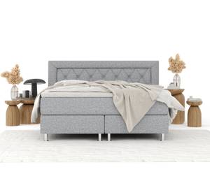 Boxspringbett Lavello Grau - Breite: 140 cm