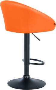 Tabouret de bar Davie Noir - Orange