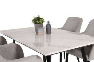 Essgruppe Estelle 23 (5-teilig) Grau - Massivholz - 90 x 75 x 140 cm