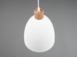 LED Pendelleuchte Ø25cm Metall Weiß Weiß