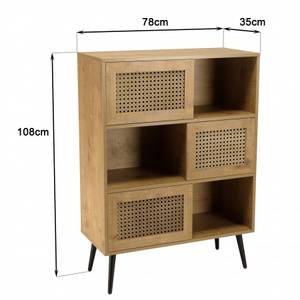 Buffet CHARLIE Braun - Holzwerkstoff - 35 x 108 x 78 cm