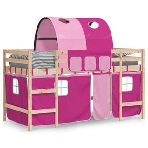 Kinderhochbett mit Tunnel D6995 Pink - 80 x 200 cm