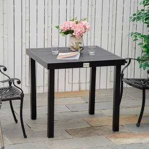 Gartentisch 84B-918BK Braun - Metall - 78 x 74 x 78 cm