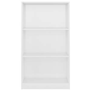 Bücherregal 3016500-2 Hochglanz Cremeweiß - 60 x 109 cm