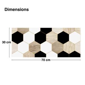 2 Wandpaneel Badezimmer-MIX HEXA Beige - Kunststoff - 70 x 30 x 70 cm