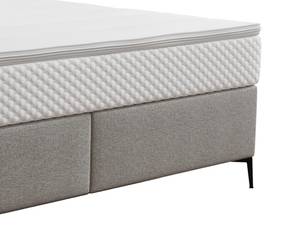 Boxspringbett INAO Grau - Textil - 165 x 105 x 207 cm