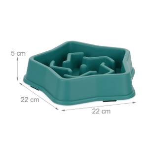 Gamelle anti-glouton 600 ml Turquoise