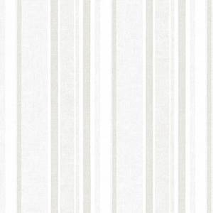 Tapete Streifenmuster Beige - Kunststoff - Textil - 53 x 53 x 1005 cm